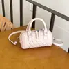 Bolsa Cilíndrica de Mano de Nuevo Estilo Coreano para Mujer Verano 2026, Bolso de Hombro Incrustado con Diamantes, Bolso de Axila, Bolso de Verano para Mujer