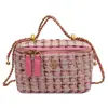 Mini bolso de cadena de rombos para mujer 2023 nuevo bolso de terciopelo bolso de hombro bandolera bolso de mano entrega de una sola pieza