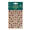 Redanco5D Repujado Ins Populares Pegatinas para Uñas Flor Blanca y Negra Pegatinas Estéreo para Uñas Pegatinas de Manualidades Dr1460