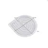 Molde de Silicone para Mesa Bandeja de Armazenamento em Forma de Arco em U Ondulada de Gesso Resina Cola de Cristal DIY