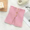 Bufanda de Cuello Falso con Botones de Punto para Mujer Primavera Otoño Invierno Decoración de Suéter Cuello Falso Versátil para Suéter