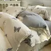 Conjunto de Quatro Peças de Renda Francesa com Fio Bouclé Novo 2026
