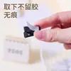 Clip de Plástico Acrílico Accesorios de Papelería Clip Transparente Pequeño Clip con Pegamento Carpeta Manual de Bolsillo Clip de PP DIY