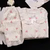 Pijama Infantil Menina Nuvem Algodão Primavera e Outono Manga Longa 2025 Novo Conjunto Infantil Menina Princesa Crianças Maiores Roupas de Casa