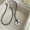 Nova Gargantilha Pingente Irregular, Simples Ins de Alto Padrão, Versátil e Ajustável Estilo Coreano Corrente Personalizada para Suéter