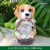 Adornos Solares para Animales de Jardín Transfronterizos Perro Gato Pájaro Conejo Decoración para Césped y Patio al Aire Libre Artesanías