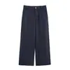 Comércio Exterior Transfronteiriço Moda Feminina 2026 Novo Estilo Europeu e Americano Moda Bainha Plissada Ajuste ao Corpo Conjunto de Calça Wide Leg de Cintura Alta