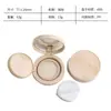 Caja de Empaque Transparente con Tapa abatible para Base de Maquillaje (Caja Vacía) con Esponja Aplicadora, Caja Dispensadora de Base de Maquillaje Líquida