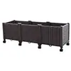 Caja de Plantación Móvil para Verduras de Balcón con Ruedas Universales, Set Familiar de Maceta de Plástico para Interiores/Exteriores, Maceta Especial para Cultivo de Verduras