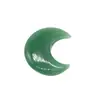 Adornos de Luna Tallados en Cristal Natural de Venta Caliente Transfronterizos, Colgantes de Media Luna No Porosos, Accesorios para Collares DIY