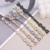 Adequado para Xiaomi Huawei Apple iWatch Pulseira de Metal para Mulheres Botão de Pressão Dark Smile Corrente de Relógio de Alta Qualidade