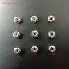Cuentas redondas de acero inoxidable con agujero recto grande de 8 mm se pueden combinar con joyería DIY cuentas perforadas ajustar posicionamiento cuentas de goma accesorios de acero inoxidable