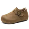 Zapatos de algodón estilo Birkenstock, sin cordones, con forro polar, cálidos, de 5 cm de altura para aumentar estatura, para mujer, adecuados para otoño e invierno, con suela suave y diseño cómodo, perfectos como botas de nieve