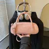 Bolsa Baguete Personalizada de Nicho para Mulheres 2026 Novo Modelo de Verão Cor Sólida Bolsa de Ombro Simples Bolsa Transversal para o Dia a Dia