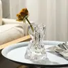 2026 Jarrón Irregular Simple y Creativo, Recipiente Transparente de Vidrio para Arreglos Florales de Flores Frescas, Pie de Decoración Único para Sala de Estar
