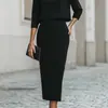 2026 Comércio Exterior Transfronteiriço Site Independente da Amazon Moda Nova Europeia e Americana Conjunto de Duas Peças Saia Body Hugging para o Dia a Dia Urbano