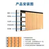 Tablero insonorizante de madera ranurada ignífugo retardante de llama de alta calidad, tablero insonorizante de madera para sala de reuniones personalizado, decoración de pared, aislamiento acústico