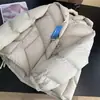 Chamarra de plumón con capucha para mujer, suave como una nube, esponjosa y cálida, de plumón de ganso blanco 90, corta de longitud media, 23 invierno YR1811H