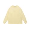 Esenciales Hhh Fog Estampado de Velour de Doble Línea Silicona en Relieve Sudadera Unisex de Peso Pesado Cuello Redondo Otoño e Invierno Moderna