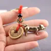 Adorno de Escritorio de Cerdo de Latón Vintage, Amuleto de Cerdo del Zodiaco, Colgante, Pequeña Cerámica de Bronce Antigua Varios al por Mayor