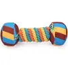 Juguete masticable para perros Rainbow Twist Candy con chirriador para rechinar los dientes, juego interactivo, resistente a las mordeduras, suministros para mascotas
