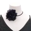 Colar fresco e doce colar de flores decorativas de veludo coreano rosa colar Taobao colar popular criativo