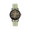 Nuevo Reloj de Moda para Mujer, Sencillo Reloj de Cuarzo para Exámenes de Estudiante con Correa de Cuero, Esfera de Color Degradado, Reloj Digital para Dama