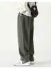 Pantalones casuales de pierna ancha, rectos, holgados, de algodón puro para hombre, estilo nuevo primavera/otoño 2026, transfronterizos, modernos y versátiles