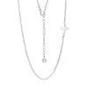 Transmisión en Vivo Transfronteriza Aliexpress Moda Simple Collar Cruz de Plata de Ley S925 para Mujer Personalidad de Nicho Venta Directa de Fábrica