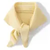 Bufanda Triangular de Cachemira para Mujer 100% Cachemira Pura Otoño e Invierno Color Sólido Moda Simple Versátil Tejida Cálida Bufanda