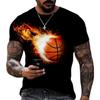 Camiseta Masculina de Gola Redonda com Estampa de Abóbora de Halloween Estilo Retrô