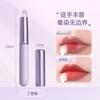 Escova de lábios com tampa, escova de batom, escova corretiva de cabeça redonda, escova de maquiagem labial portátil, caneta labial florescente profissional, escova pequena de cabelo macio
