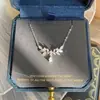 Collar de Espiga de Trigo Diosa Laurel para Mujer, Collar Versátil de Flor de Laurel Gota de Agua de Lujo Ligero de Nicho, Regalo de Cumpleaños para Novias