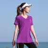 Ropa de Yoga Talla Grande Camiseta para Mujer Verano Gimnasio Grasa mm Ropa de Secado Rápido 100 kg Tops para Correr Holgados Deportes Ropa Adelgazante