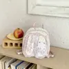 Transfronterizo 2026 Verano Nuevo Mochila de Moda de Gran Capacidad Trendy Linda de Lunares Estilo Coreano Fresca de Encaje