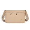 Bolsa de Ombro Grande Capacidade Fashionável Estilo Coreano Novo Modelo 2026 Cor Sólida Simples Versátil Bolsa de Nylon Bolsa Transversal Feminina