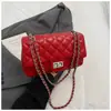 Bolso de Cadena Acolchado de Moda con Textura de Gama Alta para Mujer 2026 Nuevo Elegante Bolso de Hombro Estilo Chanel Bolso Cruzado Pequeño Cuadrado
