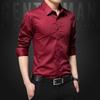 Camisa Negra de Manga Larga para Hombre Estilo Coreano Ajustada a la Moda Guapo Camisa Estilo Coreano 2024 Primavera Nueva Camisa Blanca para Hombre