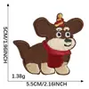 Dibujo Animado Autoadhesivo Mini Lindo Perrito DIY Accesorios de Ropa Decoración Funda de Teléfono Taza de Agua Parche Parche de Tela Bordado