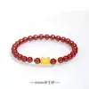 Pulsera de cinnabario de dumpling al vapor Yilong Pulsera del año del dragón año de nacimiento mujer 2024 cuentas de la suerte para pareja protección corporal regalo para hombre entrega