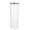 Taza recta aislada de acero inoxidable de 20 oz transfronteriza, taza recta térmica y de conservación del frío portátil de doble capa, portavasos de coche, vaso de agua, personalizable