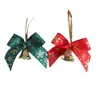 Fita de Laço de Natal Europeia e Americana DIY Flores de Fita de Tecido Artesanais Tiras de Seda Amarradas à Mão Fita Impressa com Hot Stamping