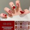 Calcomanía para Uñas de Gel sin Horneado Impermeable Duradera 3D Parche Adhesivo para Uñas Removible Usable Película de Esmalte de Uñas Calcomanía Completa