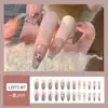 Dicas de Unhas com Pedras de Diamante Mais Vendidas no Tiktok, Arte de Unhas, Adesivos de Unhas Postiças, Unhas Longas Usáveis Feitas à Mão de Alta Qualidade Atacado