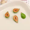 Aço Inoxidável Gota de Óleo Fruta Morango Uva Banana Pingente Artesanal DIY Brinco Pulseira Joias Materiais