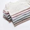 Roupas Estilo Coreano para Bebês e Crianças Pequenas, Calças Cool de Cinco Quartos, Conjunto de Roupas de Casa de Manga Curta, Conjunto de Duas Peças Respirável com Desenho para Bebê de Verão