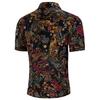 Verano 2022 comercio exterior transfronterizo nueva camisa de manga corta para hombre estilo coreano estilo étnico estampada ajustada camisa de hombre moda