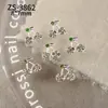 Joyería para Uñas con Diseño de Cerezas Nuevas Transfronteriza Llena de Diamantes Súper Brillante Frutas Coloridas Cerezas Paquete de Materiales para Uñas Portátiles DIY