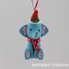 Artesanías de Arcilla Blanda Hechas a Mano Personalizadas Animales Lindos de Dibujos Animados Ciervo Ardilla Zorro Elefante Animales Pequeños Decoraciones para Árbol de Navidad