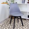 Cadeira Nórdica Eames, Cadeira Tulipa Simples, Cadeira de Plástico com Encosto Macio, Cadeira de Hotel, Cadeira de Jantar, Design Nórdico Simples